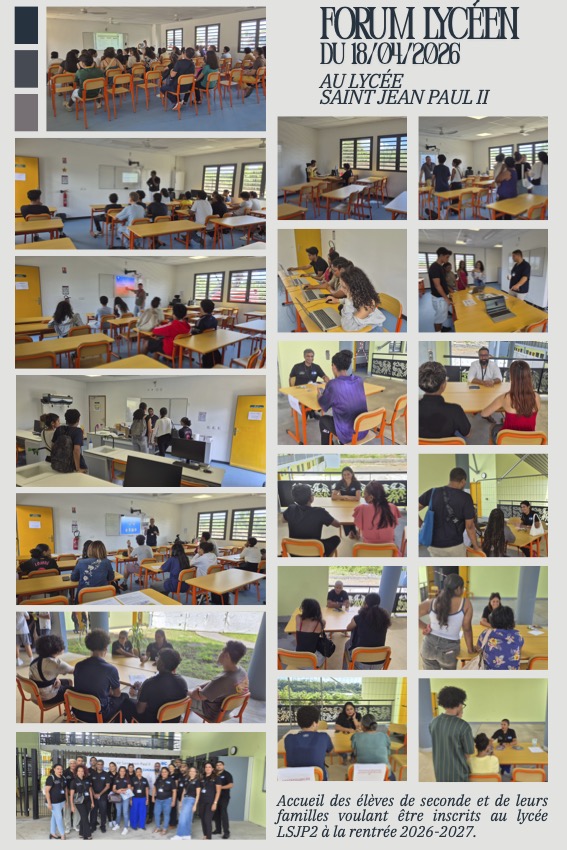 Montage Photo Forum du Lycée avec les secondes
